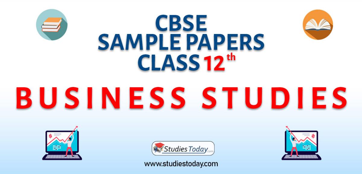 CBSE Sample Paper Class 12 Business Studies Solved Pdf Download